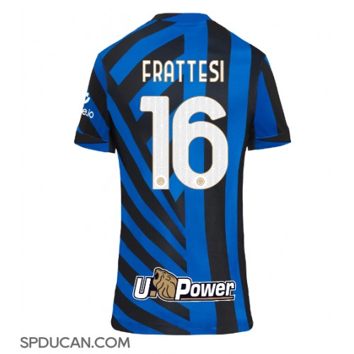 Zenski Nogometni Dres Inter Milan Davide Frattesi #16 Domaci 2024-25 Kratak Rukav